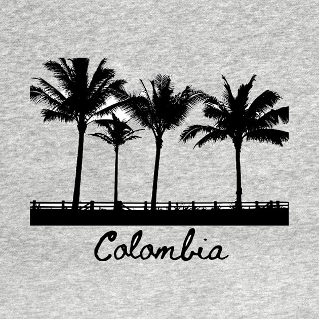 Colombia Palm Trees Silhouette by julyperson